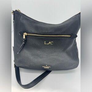 Kate Spade New York Black Pebbled Leather Crossbody / Shoulder Bag